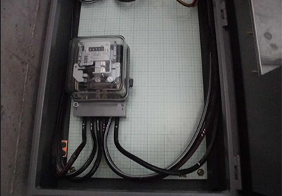 電子ブレーカー施工